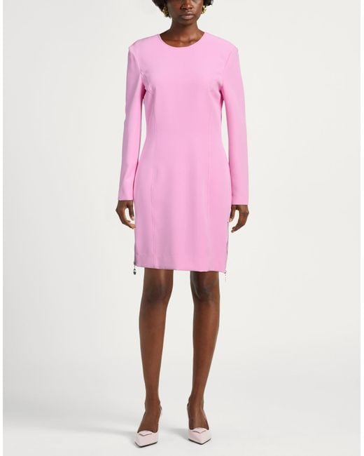 Moschino Pink Mini Dress Polyester, Elastane
