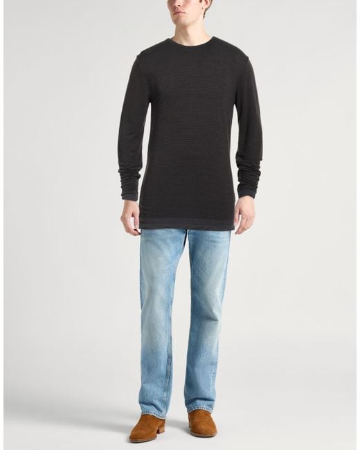 Kiton Black Knt Lead Sweater Viscose, Wool, Polyamide for men