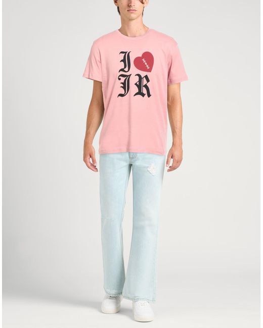 John Richmond Pink T-Shirt Cotton for men
