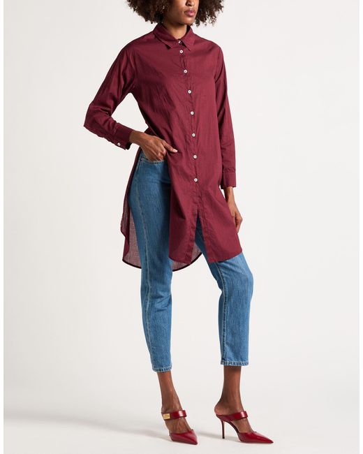 Motel Red Shirt Cotton