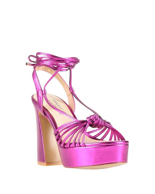 Emanuélle Vee Pink Sandals Leather
