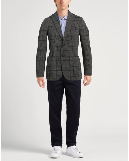 Circolo 1901 Black Blazer Cotton, Elastane for men