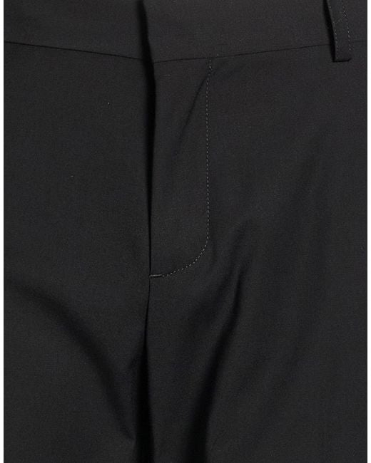 Daniele Alessandrini Black Pants Polyester, Viscose, Elastane for men