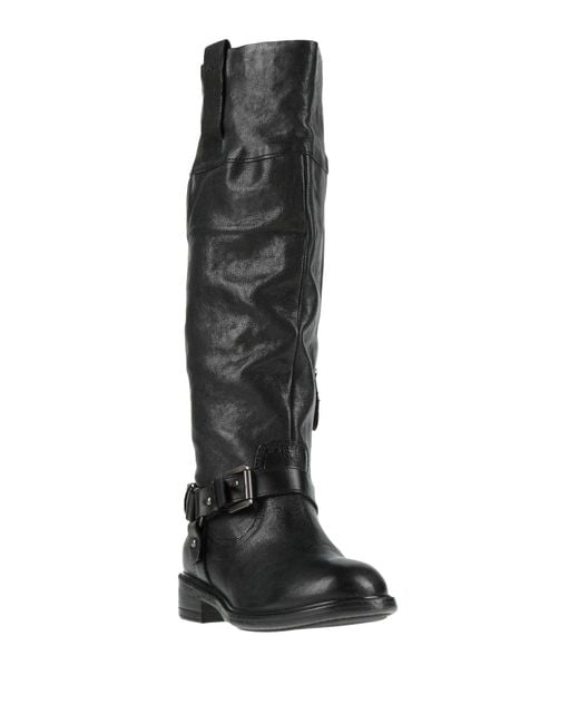 Geox Black Boot Leather