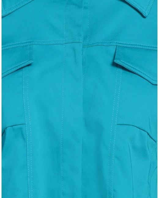 Jijil Blue Jacket Cotton, Elastane