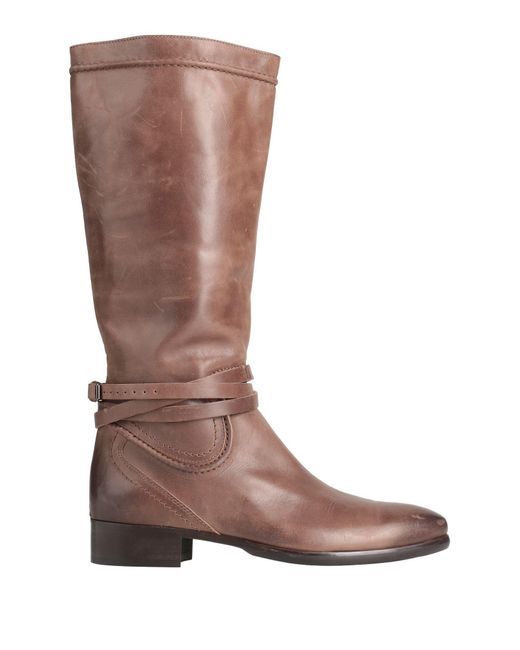 Knee Boots in Brown | Lyst