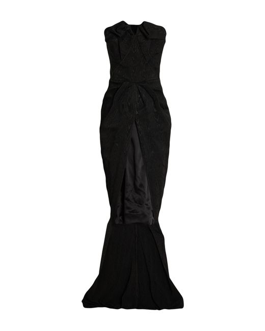 Maticevski Black Maxi Dress Acetate, Polyamide, Elastane