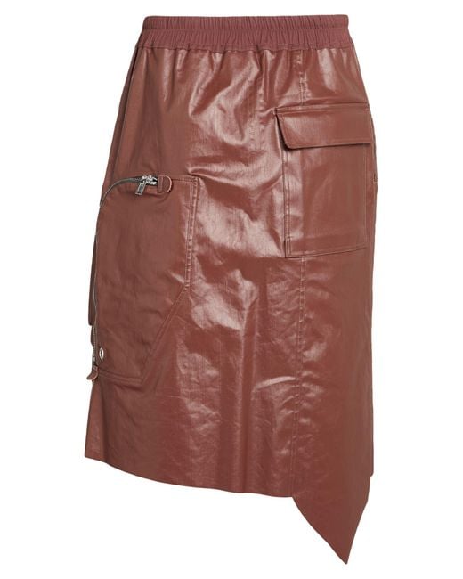 Rick Owens Midi-Rock in Brown für Herren