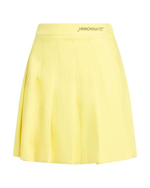 hinnominate Yellow Mini Skirt Polyester, Elastane