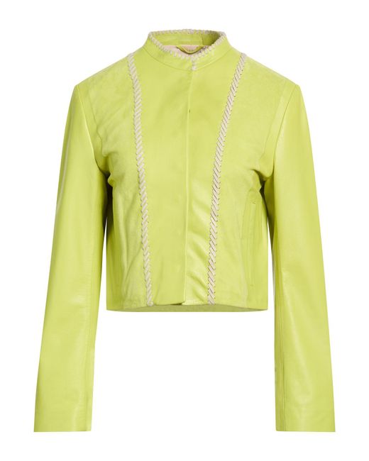 Bully Yellow Lime Jacket Leather