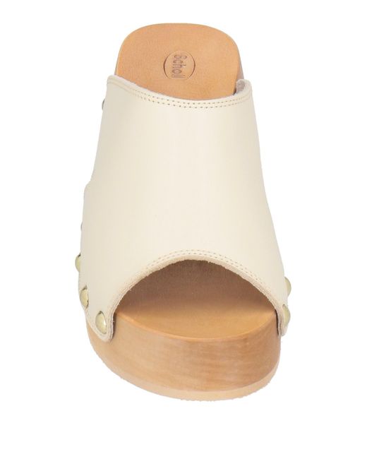 Scholl Natural Mules & Clogs
