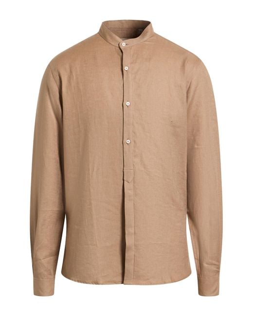 BERNESE Milano Brown Shirts for men