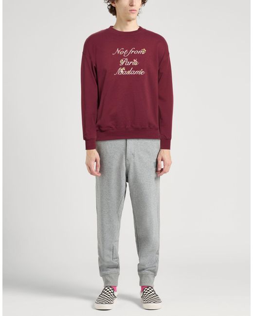 Drole de Monsieur Red Sweatshirt for men