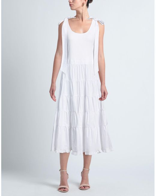MEIMEIJ White Midi Dress
