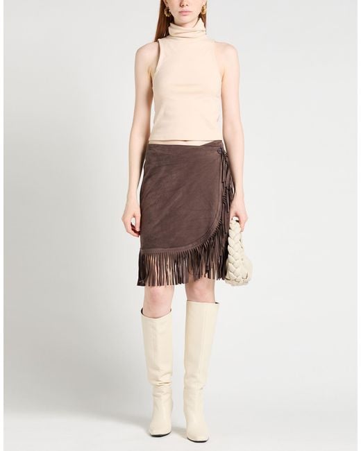 Irie Brown Mini Skirt