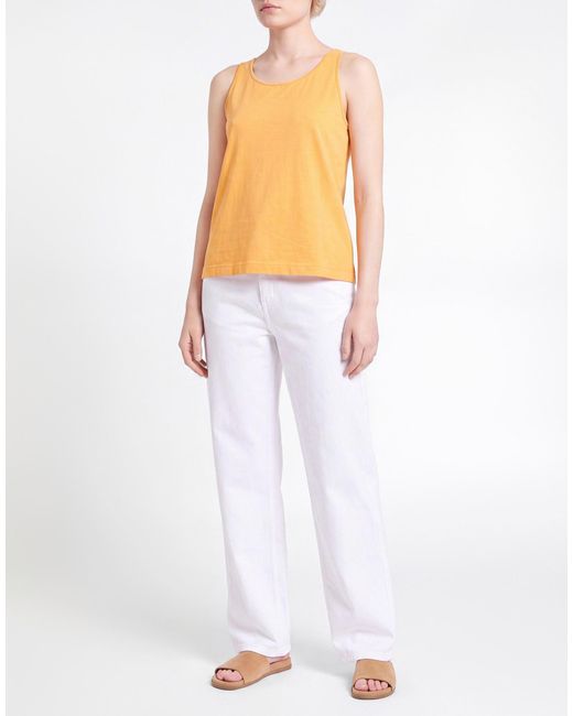 Pierantonio Gaspari Yellow Tank Top Cotton