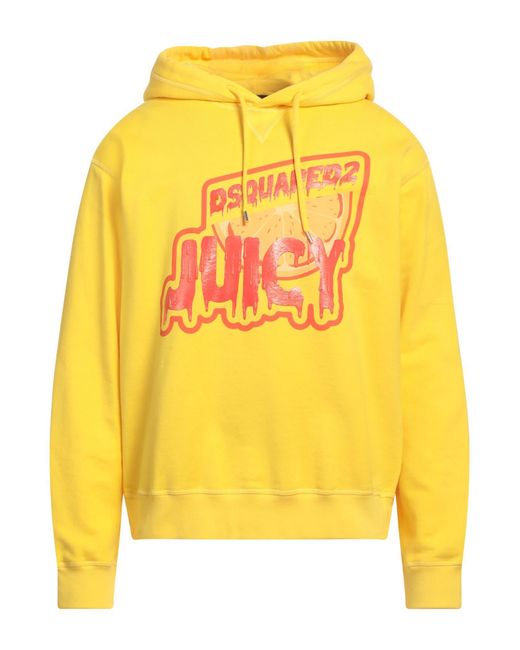 Felpa di DSquared² in Yellow da Uomo