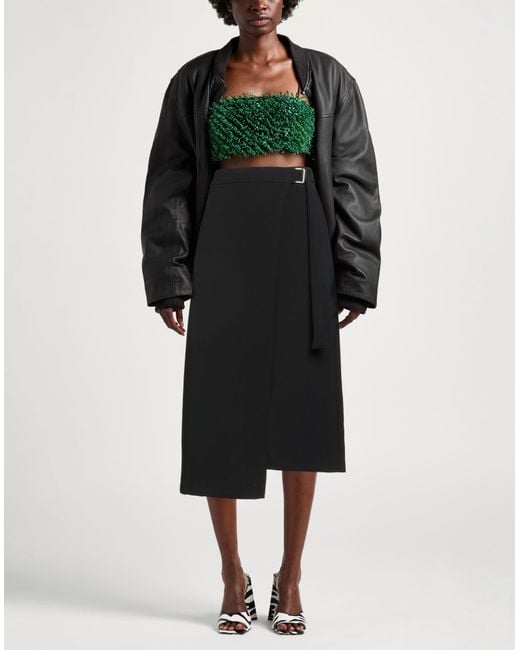 Alpha Studio Black Midi Skirt
