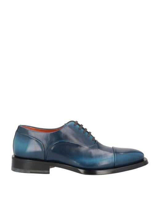 Santoni Blue Lace-up Shoes for men