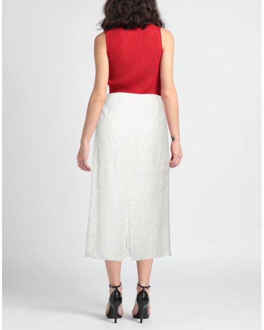The Row White Maxi Skirt