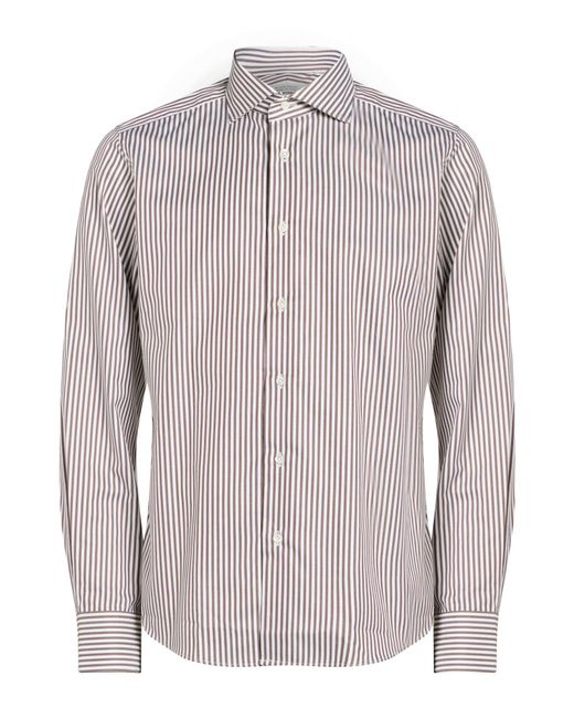 ALEX INGH Gray Shirt Cotton for men