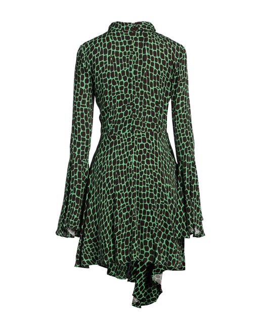 MSGM Green Mini Dress