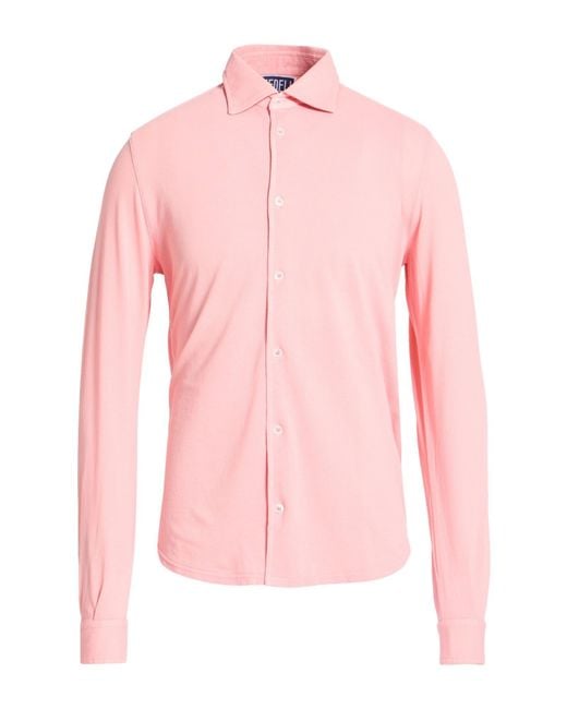 Fedeli Pink Shirts for men