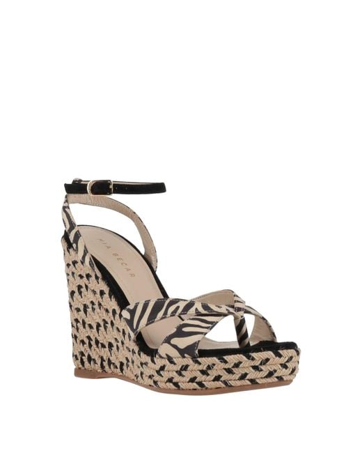 Mia Becar Metallic Espadrilles Leather