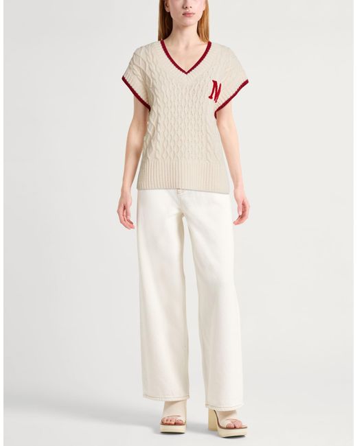 Marc Ellis Natural Cream Sweater Acrylic, Viscose, Wool, Alpaca Wool