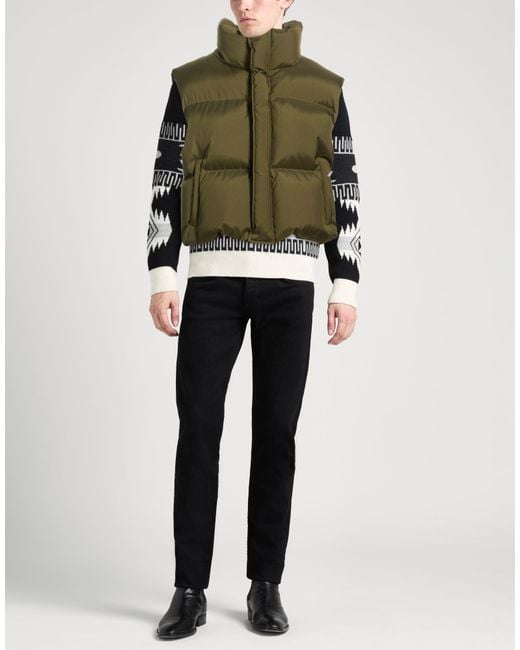 Wardrobe NYC Green Military Vest Polyamide for men