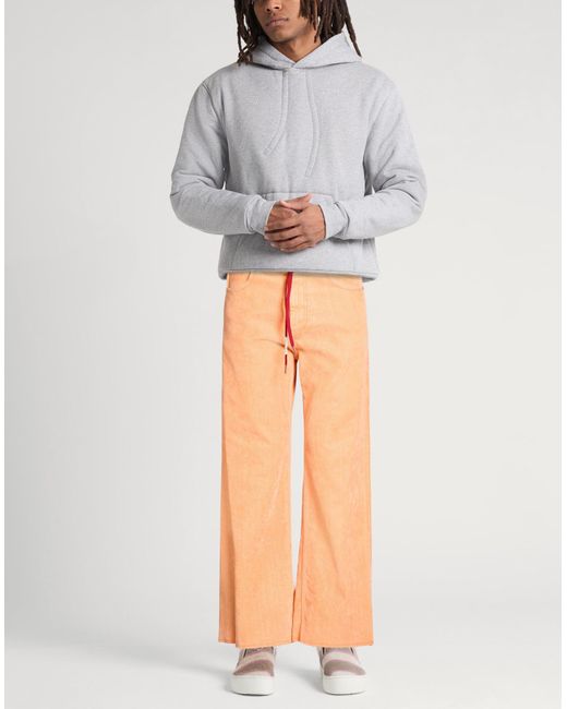 Marni Orange Jeans Cotton, Acrylic, Viscose, Elastane, Calfskin for men