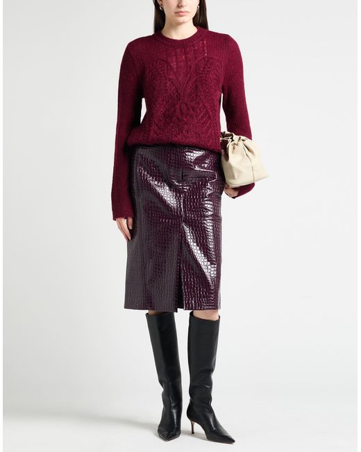 Alberta Ferretti Red Sweater Mohair Wool, Polyamide, Virgin Wool