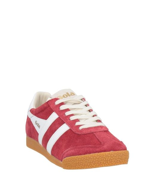 Gola Red Elan Suede Low-Top Trainers