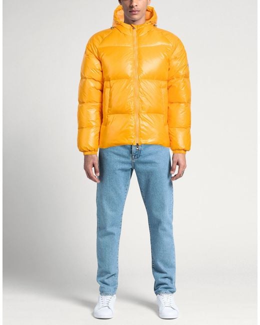 Pyrenex Yellow Puffer Recycled Polyamide for men