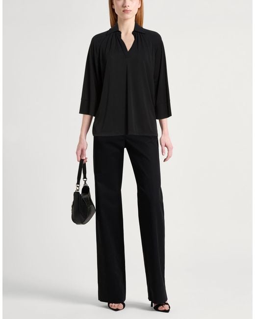 Haveone Black Polo Shirt Polyester, Elastane