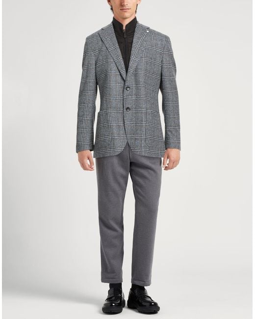Blazer Luigi Bianchi pour homme en coloris Gray