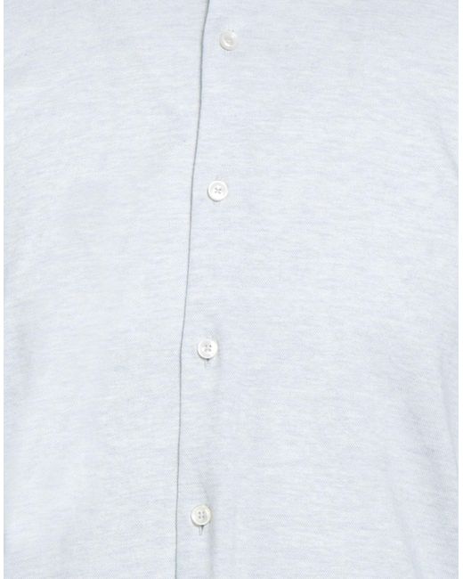 Xacus Blue Shirt Cotton, Cashmere for men