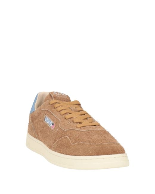 Autry Brown Camel Sneakers Leather for men