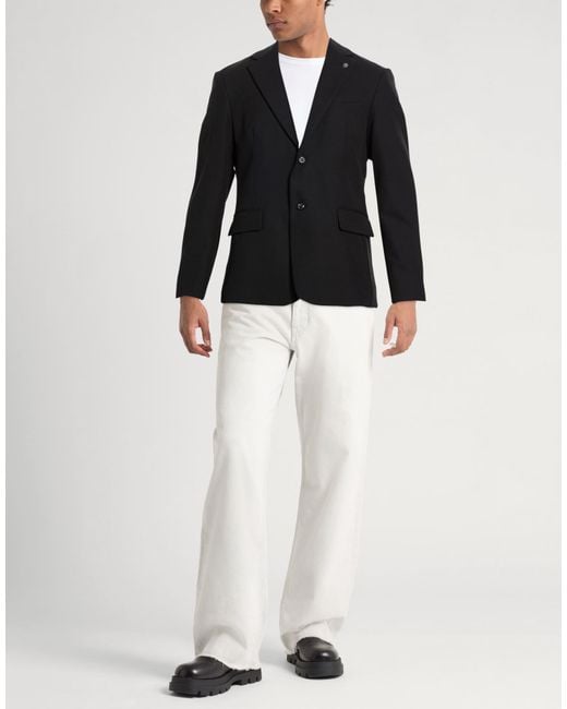 Officina 36 Black Blazer for men