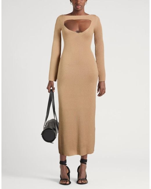 DIESEL Natural Midi Dress Wool