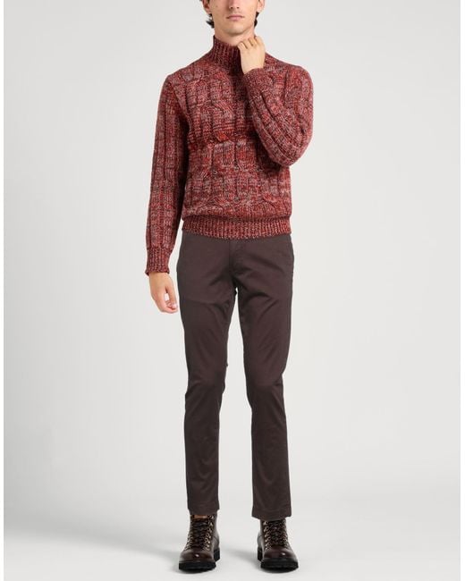 Liu Jo Brown Pants Cotton, Elastane for men