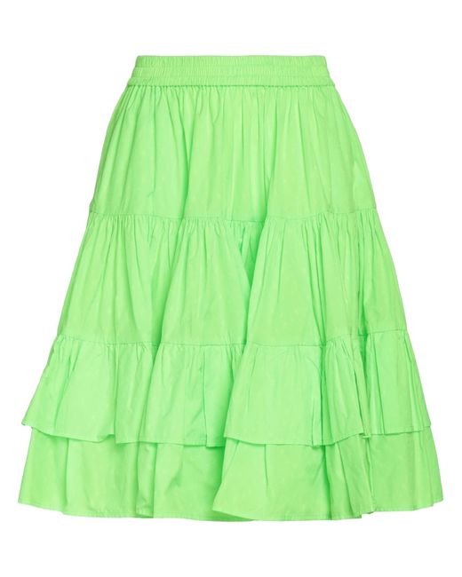 MSGM Green Midi Skirt