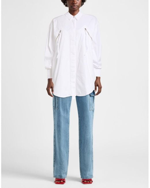 Pinko White Shirt Cotton, Elastane