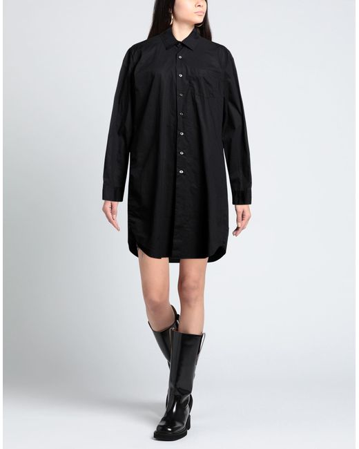 Ann Demeulemeester Black Mini Dress Cotton