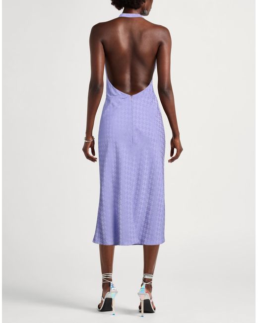 Elisabetta Franchi Purple Midi-Kleid