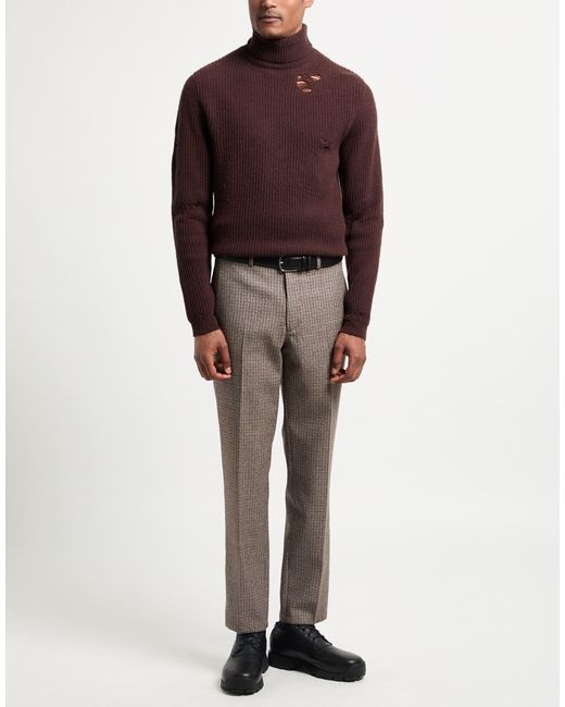 Grifoni Brown Turtleneck Virgin Wool for men