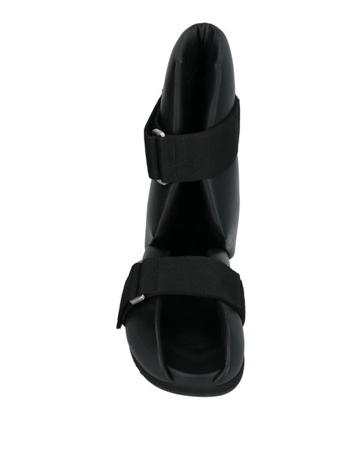 Rick Owens Black Boot Leather for men