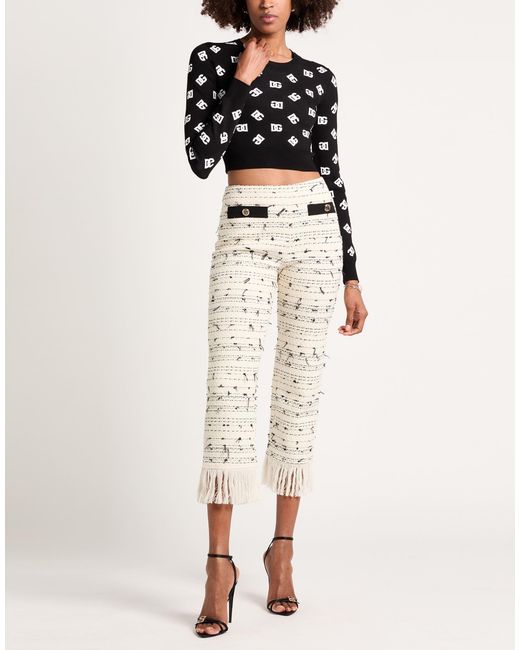 Dolce & Gabbana Black Sweater Viscose, Polyester