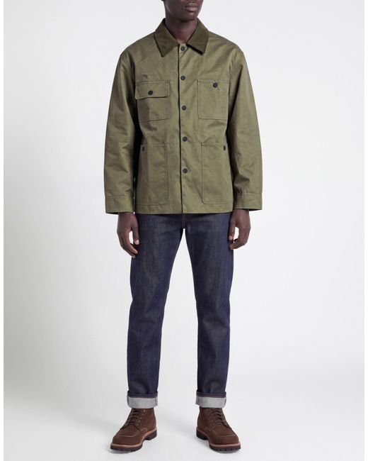 Officine Generale Green Jackets for men