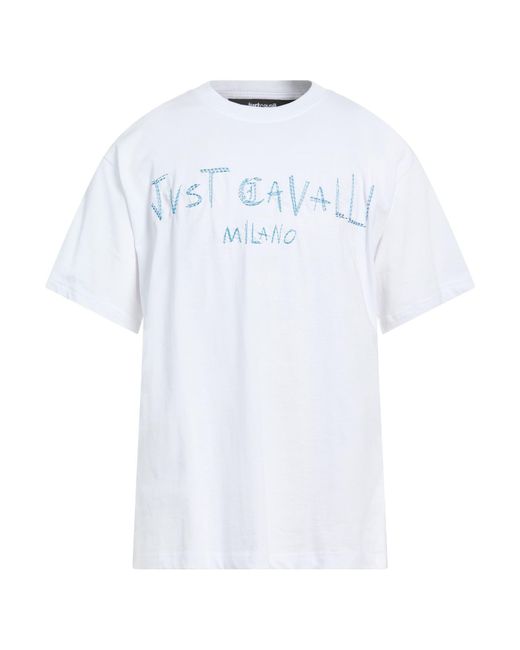 Just Cavalli White T-Shirt Cotton for men